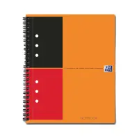 Kaustik spiraalköites A5+ jooneline OXFORD International Notebook kartongkaaned 80 lehte