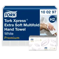 Lehträtik 2-kihiline TORK Xpress® Extra Soft Multifold Premium H2 21,2 x34cm 100 lehte (100297)