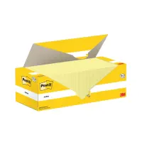 Märkmepaber 76x76mm POST-IT kanaari kollane 12x100 lehte + 12 pk TASUTA