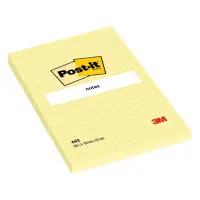 Märkmepaber 102x152mm POST-IT T662 ruuduline 100 lehte
