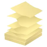 Märkmepaber 75x75mm FORPUS Z-notes kollane 100 lehte
