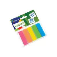 Järjehoidja plastist 12x43mm 5 värvi FOROFIS 25 lehte
