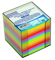Märkmekuup DONAU 90x90mm liimita lehed neoonvärvid 800 lehte