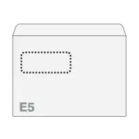 Ümbrik E5 iseliimuv aken 30x90mm 25tk