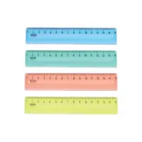 Joonlaud 15cm läbipaistev pastell