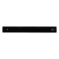 Joonlaud 30cm plastikust must