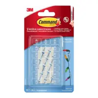 Kinnituskonks 3M COMMAND 17026CLR 20tk pakis läbipaistvad