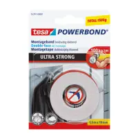 Vahtteip kahepoolne 19mmx1,5m TESA Extra Strong (välitingimustes kasutatav)