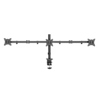 Deltaco Triple Desk Mount, 13-27'', must - Monitori statiiv