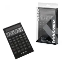 Kalkulaator 12-kohaline ERICH KRAUSE DC-2708-12 Classic, must