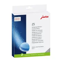 Kohvimasina puhastustabletid JURA 3-etapilised 25tk