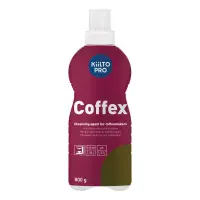 Puhastuspulber kohvimasinate ja veekeetjate KIILTO Coffex 800g lõhna ja värvaineteta