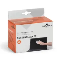 Puhastuslapid ekraanile niisutatud DURABLE Screenclean 50tk eraldi pakitud