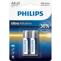 2 x Patarei Philips LR6E AA 2Ultra Alkaline
