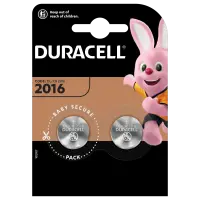 Patareid CR2016 DURACELL 2tk (tablett)