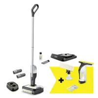 Vacuum Cleaner KARCHER FC 2-4 + WV 4-4 Set Dry&wet Electric mop Black/Silver Bagless Battery  2.2…