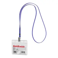 Kaardihoidja ERICH KRAUSE 95x58mm kaelapaelaga horisontaalne sinine