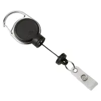 Kaardihoidja JO-JO karabiinkinnitusega DURABLE Strong 60cm magnetiga must