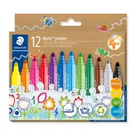 Viltpliiatsid STAEDTLER Noris Jumbo 12 värvi