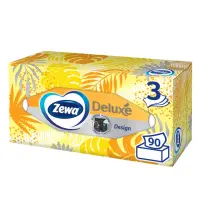 Kosmeetilised salvrätikud 3-kihiline ZEWA Deluxe Design 90tk/karp