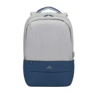 NB BACKPACK ANTI-THEFT 17.3&amp;quot;/7567 GREY/DARK BLUE RIVACASE