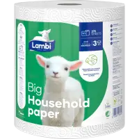 Majapidamispaber 3-kihiline LAMBI Big rullis