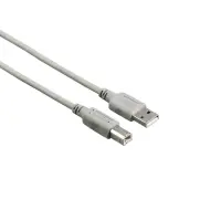Hama USB Cable, USB-A, USB-B, 3 m, valge - USB kaabel