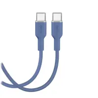 Puro Soft, USB-C / USB-C, 1,5 m, sinine - Kaabel