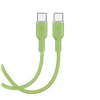 Puro Soft, USB-C / USB-C, 1,5 m, roheline - Kaabel