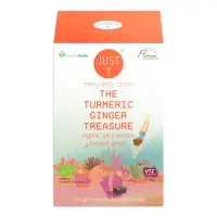 Roheline tee JUST T The Tumeric Ginger Treasure Bio kurkumi ja ingveriga 20tk
