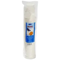 Kohvitops sangaga 175ml SMILE kartongist valge 50tk