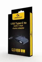 I/O ADAPTER USB-C TO HDMI/VGA/A-USB3C-HDMIVGA-01 GEMBIRD