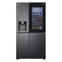 LG, InstaView, vee- ja jääautomaat veevõrguga, 635 L, kõrgus 179 cm, must - SBS-külmik