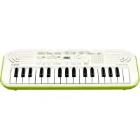 Casio SA-50, 32-klahvi, valge/roheline - Minisüntesaator