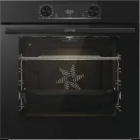 Gorenje, 77 L, pürolüütiline puhastus, must - Integreeritav ahi