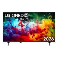 LG QNED72 AI, 50'', 4K UHD, QNED Mini LED, must - Teler