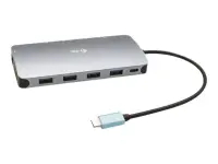 I-TEC USB-C Metal Nano Dock 3xDisplay+PD