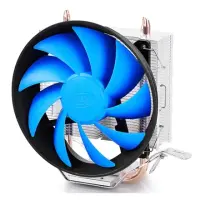 Deepcool | "Gammaxx 200T" universal cooler, 2 heatpipes, 120mm PWM fan,  Intel Socket LGA115X / 775, 95 W TDP and AMD Socket FMxx/AMxx, 100W TDP | Aluminium, Black, Bl | Cooler