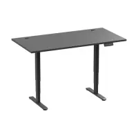 Adjustable Height Table Up Up Bjorn II Black, Table top M Black