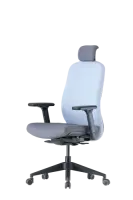 Up Up Athene ergonomic office chair Black, Grey + Blue fabric