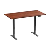 Adjustable Height Table Up Up Bjorn II Black, Table top M Dark Walnut