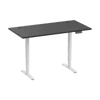 Adjustable Height Table Up Up Bjorn II White, Table top M Black