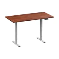 Adjustable Height Table Up Up Bjorn II Gray, Table top M Dark Walnut