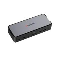 Verbatim 32174 CDS-15SSD USB-C Pro Docking Station 15 Ports, 256GB SSD, Grey/Black