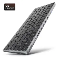 KEYBOARD + I/O HUB 9IN1/0.6M HMC-KB-US AXAGON