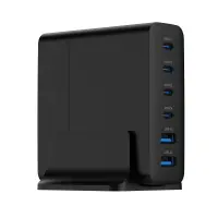 GEMBIRD 6-port 75W GaN USB fast charger