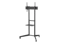 DIGITUS TV Cart with shelf 37-70inch bk