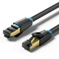 PATCH CABLE CAT.8 SFTP/2M BLACK IKABH VENTION