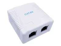 GEMBIRD CAT6A FTP 2-port surface mount b
