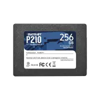 SSD PATRIOT P210 256GB SATA 3.0 Write speed 400 MBytes/sec Read speed 500 MBytes/sec 2,5" TBW 120...